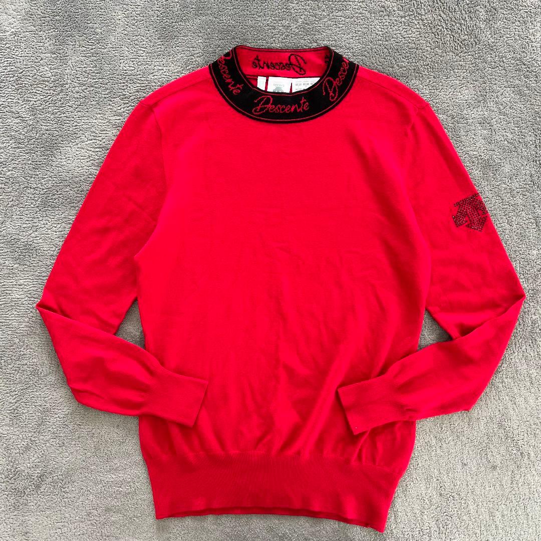 LUXE モックネックセーター　デサントゴルフ　DESCENTEGOLF ニット