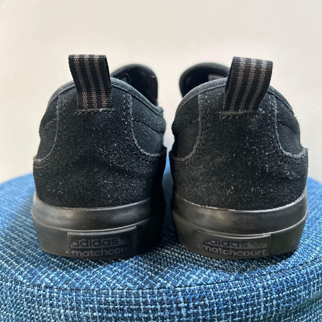 美品adidas アディダス　マッチコート スリップ　スエード　スリッポン