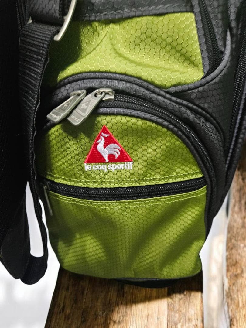 送料無料/超美品　le coq sportif ゴルフバッグ オリーブグリーン