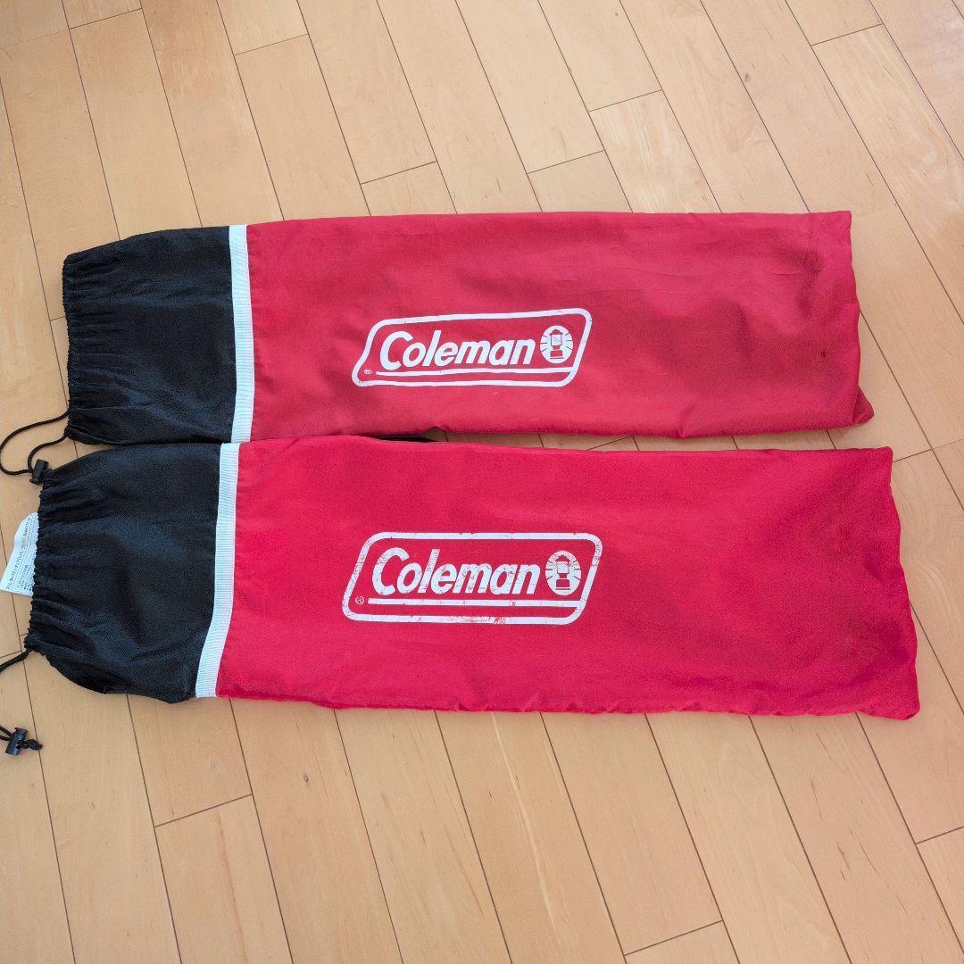 Coleman スリムキャプテンチェア レッド　ブラック　2脚セット