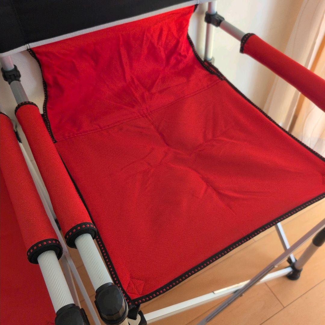 Coleman スリムキャプテンチェア レッド　ブラック　2脚セット