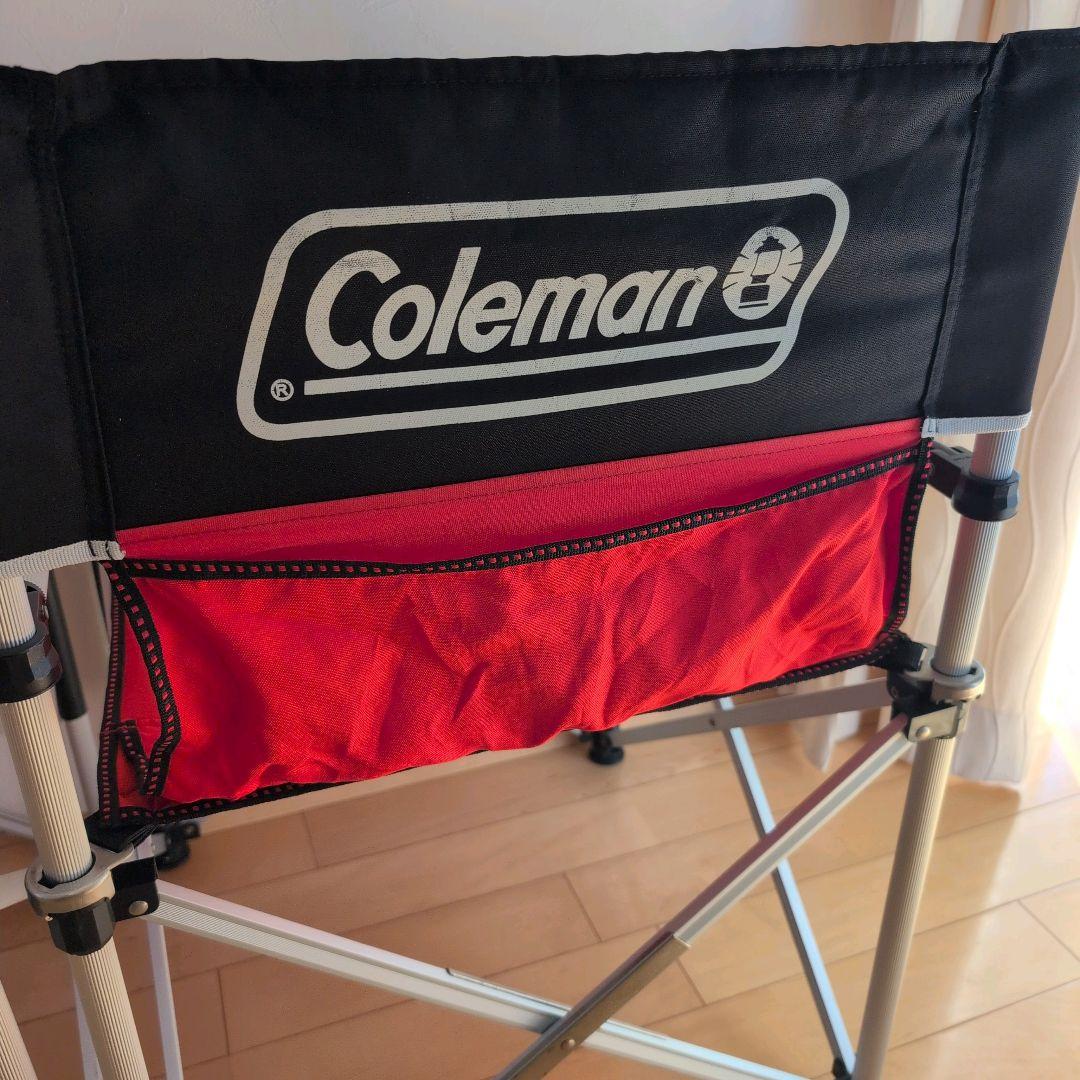 Coleman スリムキャプテンチェア レッド　ブラック　2脚セット