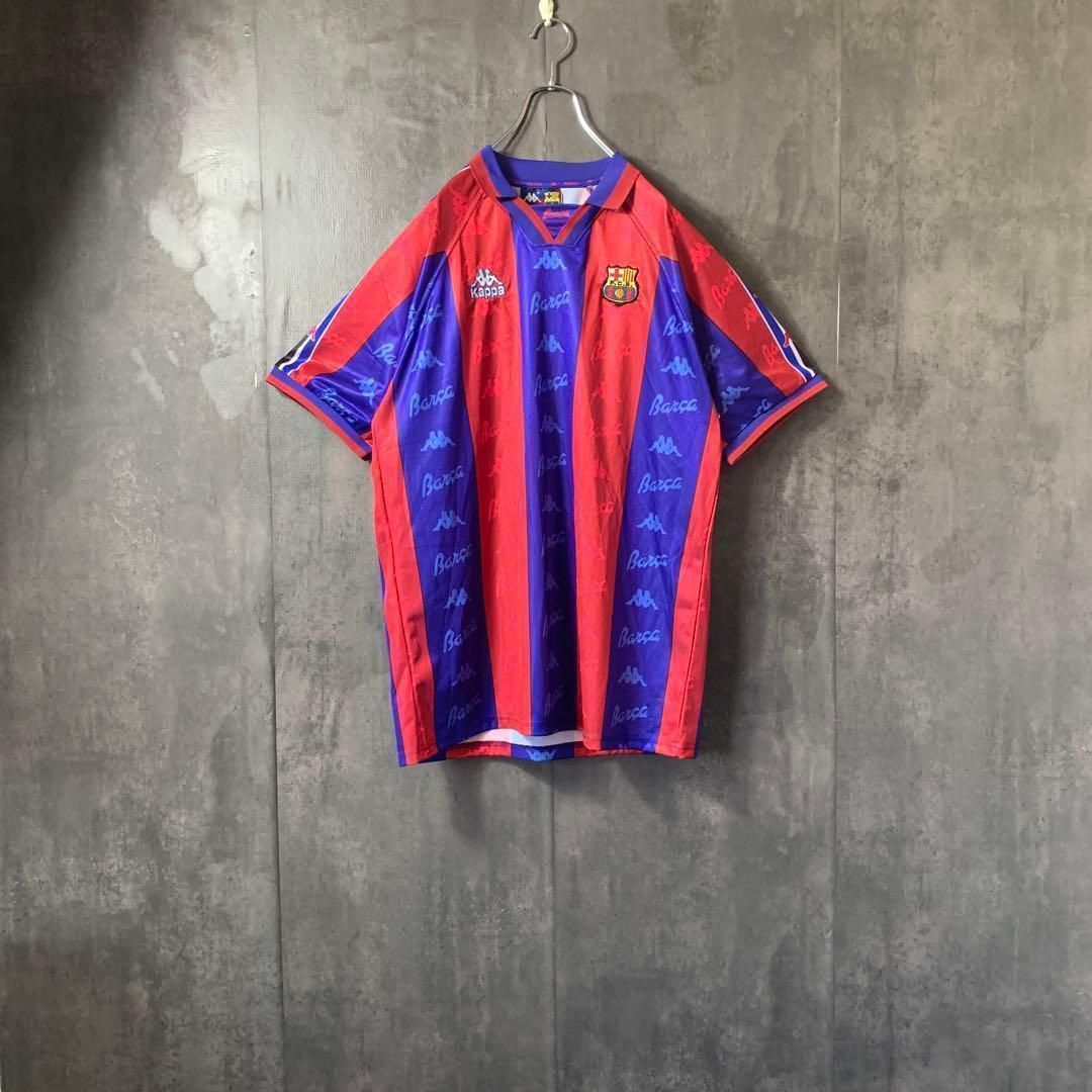 【★ロナウド】 カッパ バルセロナ 96/97 レトロユニフォーム 9番 2XL