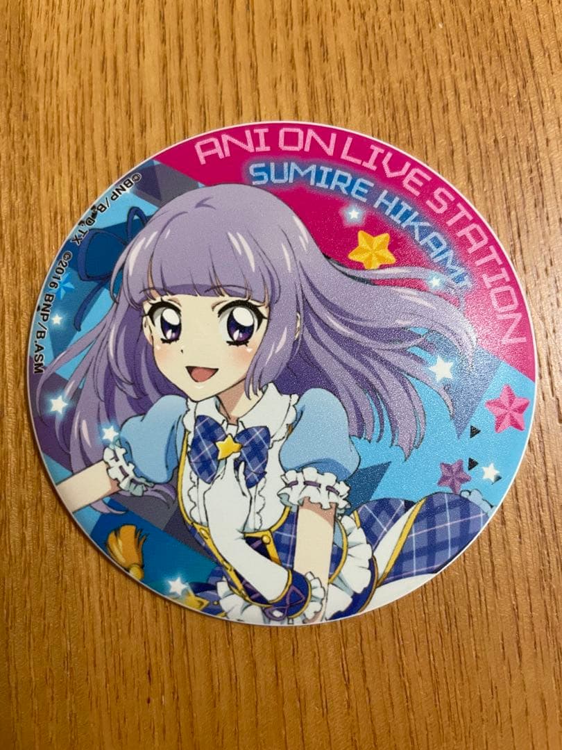 【氷上スミレ】アイカツ アニON マグネット付きバッジ