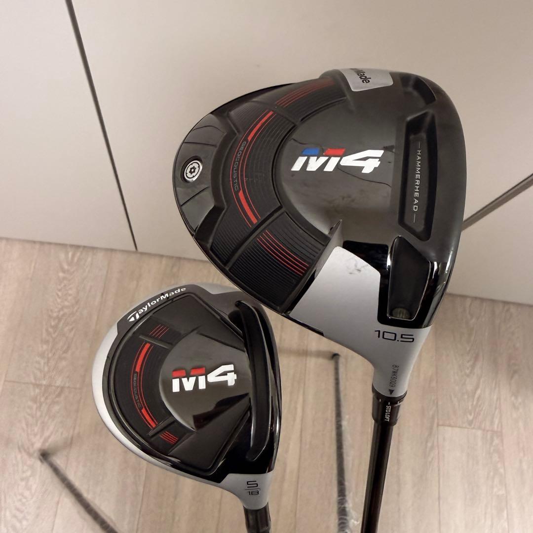 TaylorMade M4 ドライバー フェアウェイウッド 2本セット 1D5W