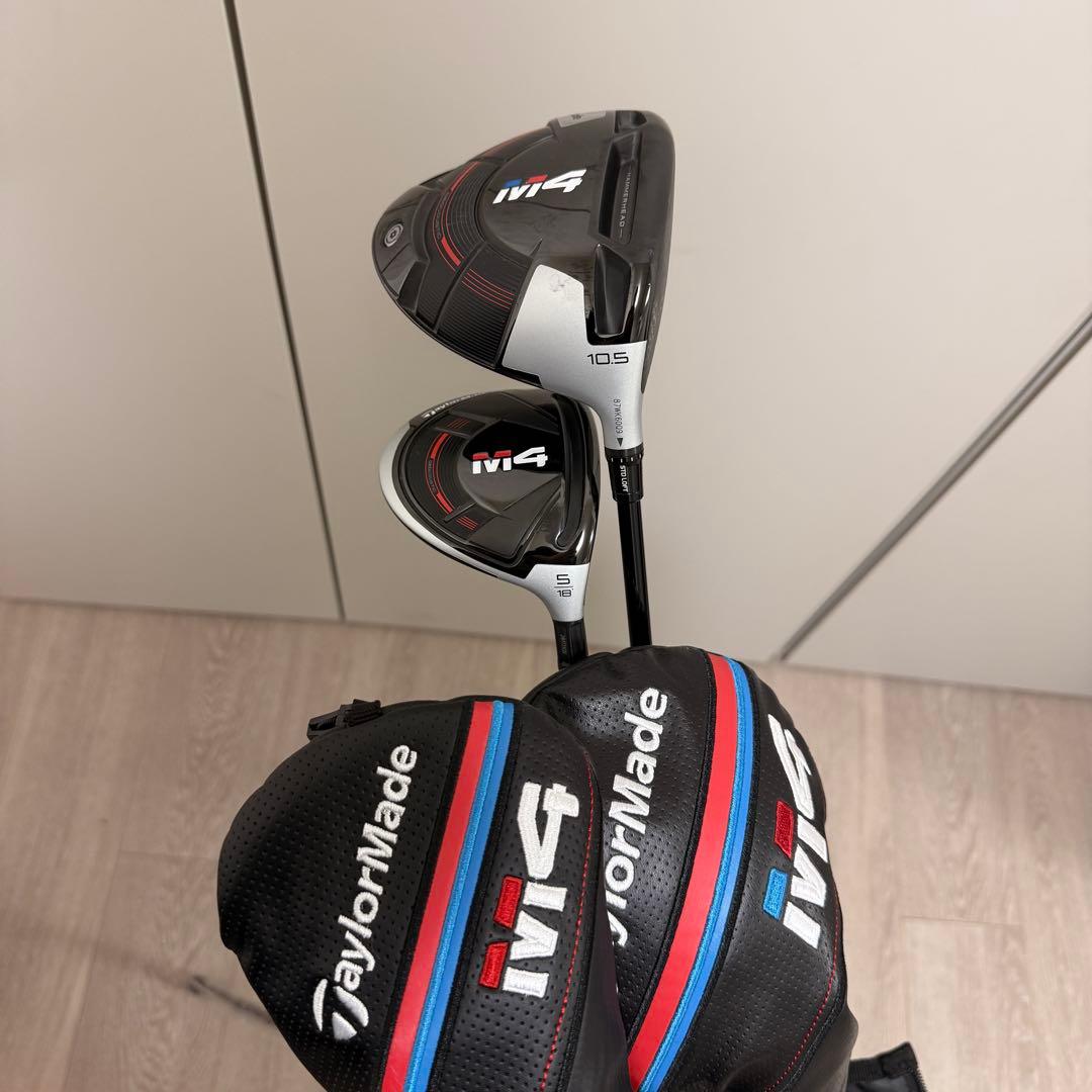 TaylorMade M4 ドライバー フェアウェイウッド 2本セット 1D5W