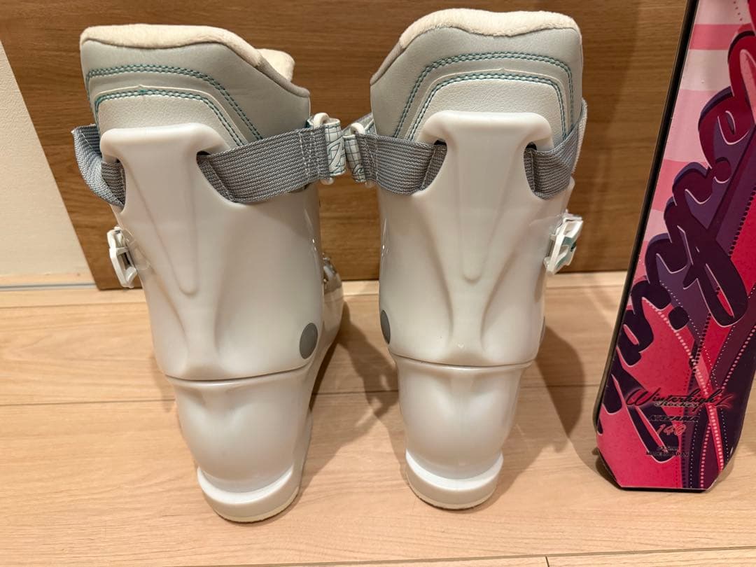 女性用 スキー3点セット 140cm 24cm 1回のみ使用！初心者OK