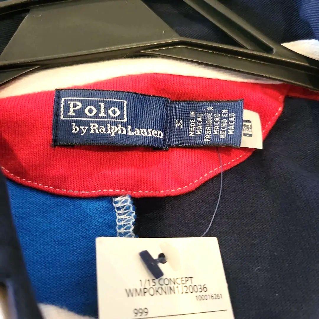【Polo Ralph Lauren】パッチワークストライプジャージシャツ