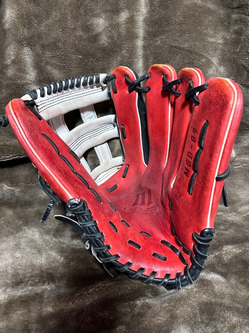 ビ*ズ様 【中古】一般軟式　外野手用　野球グローブ