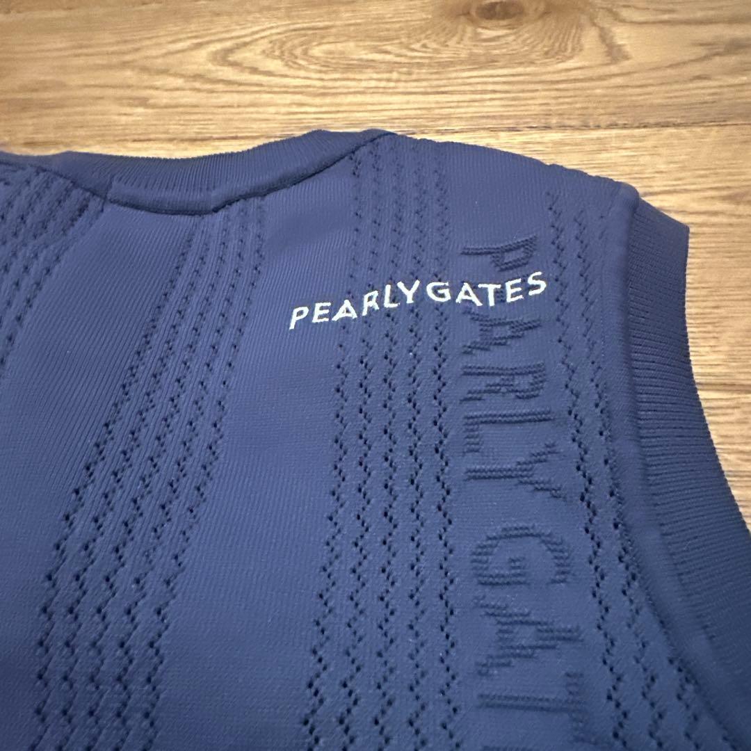 PEARLY GATES ネイビー Vネック ベスト