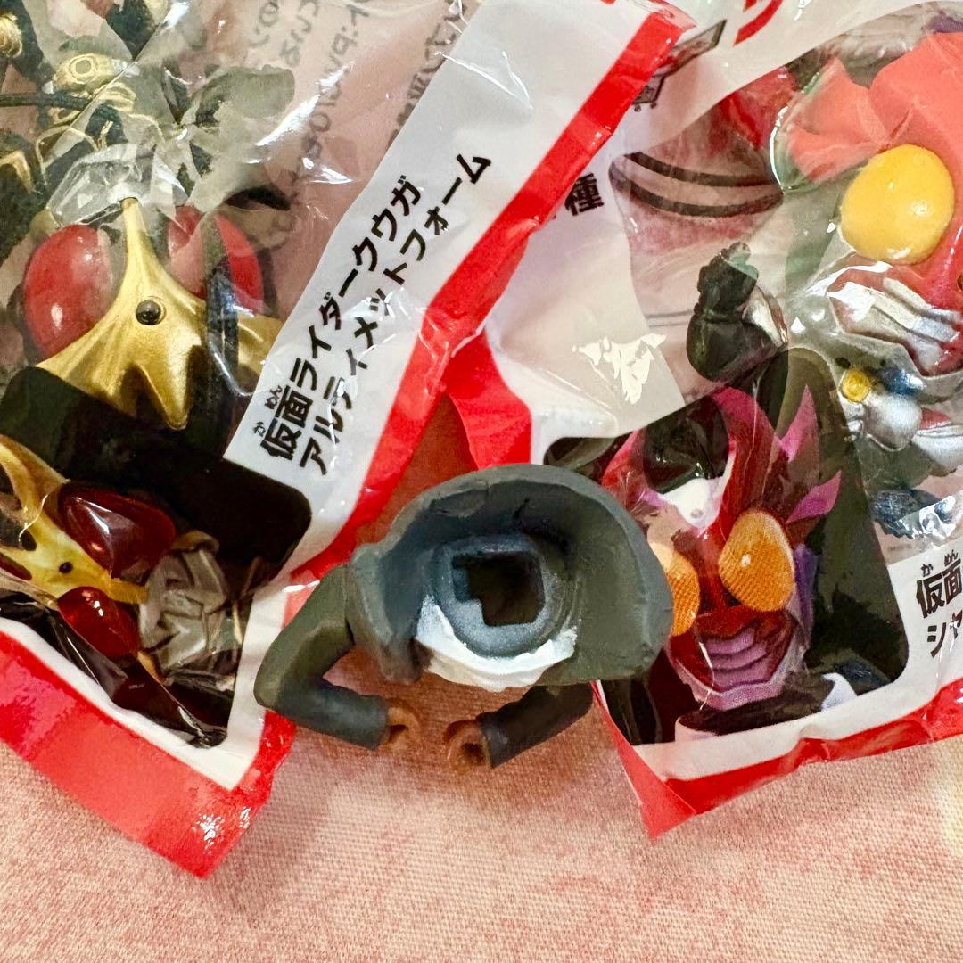 3点◆平成仮面ライダー　ストラップ◆松崎しげる　フィギュア