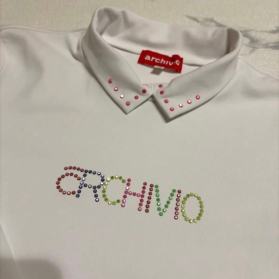 archivio 長袖ポロシャツ 40 ホワイト