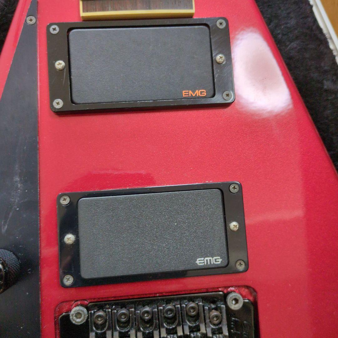 エレキギター 左利き用ランディV EMG 2発搭載