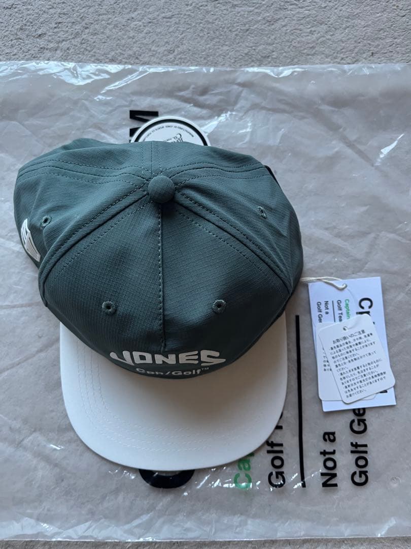 JONES Cph/Golf キャップ グレー/ホワイト