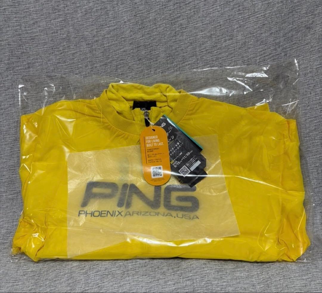 M 新品　PING ピン　ツインレイヤードアウター ブルゾン 裏起毛　レディース