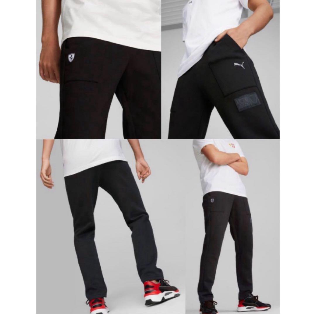 送料無料 新品 PUMA×FERRARI セットアップ L(USサイズM) 黒