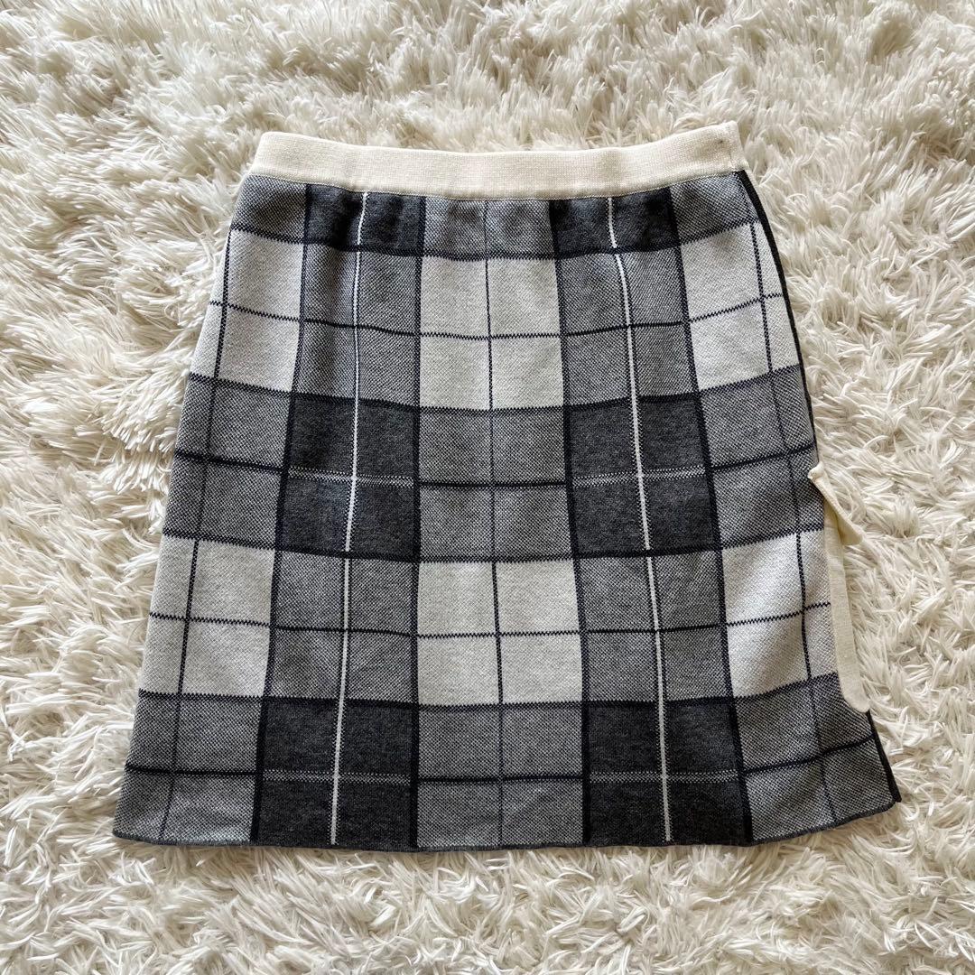   ゴルフ スカートミニスカート チェック グレー M