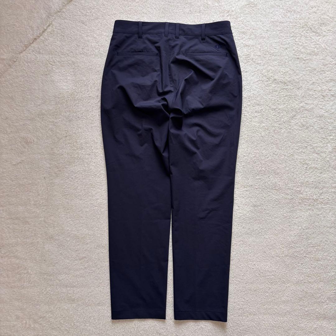 BEAMS GOLF ビームスゴルフ ストレッチ ワンタック パンツ ネイビー系