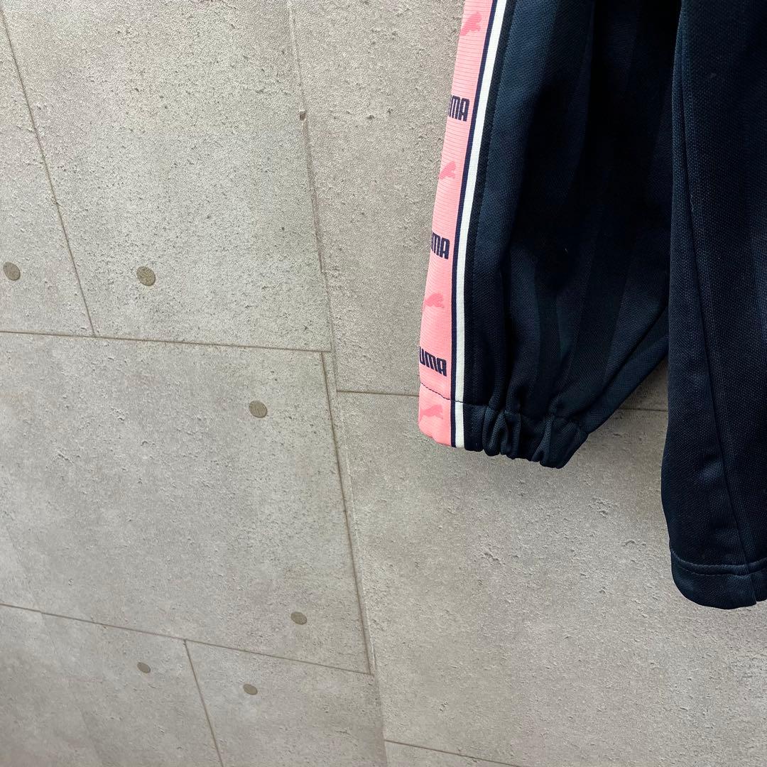 PUMA プーマ ジャージ トラックトップ M ネイビー ピンク