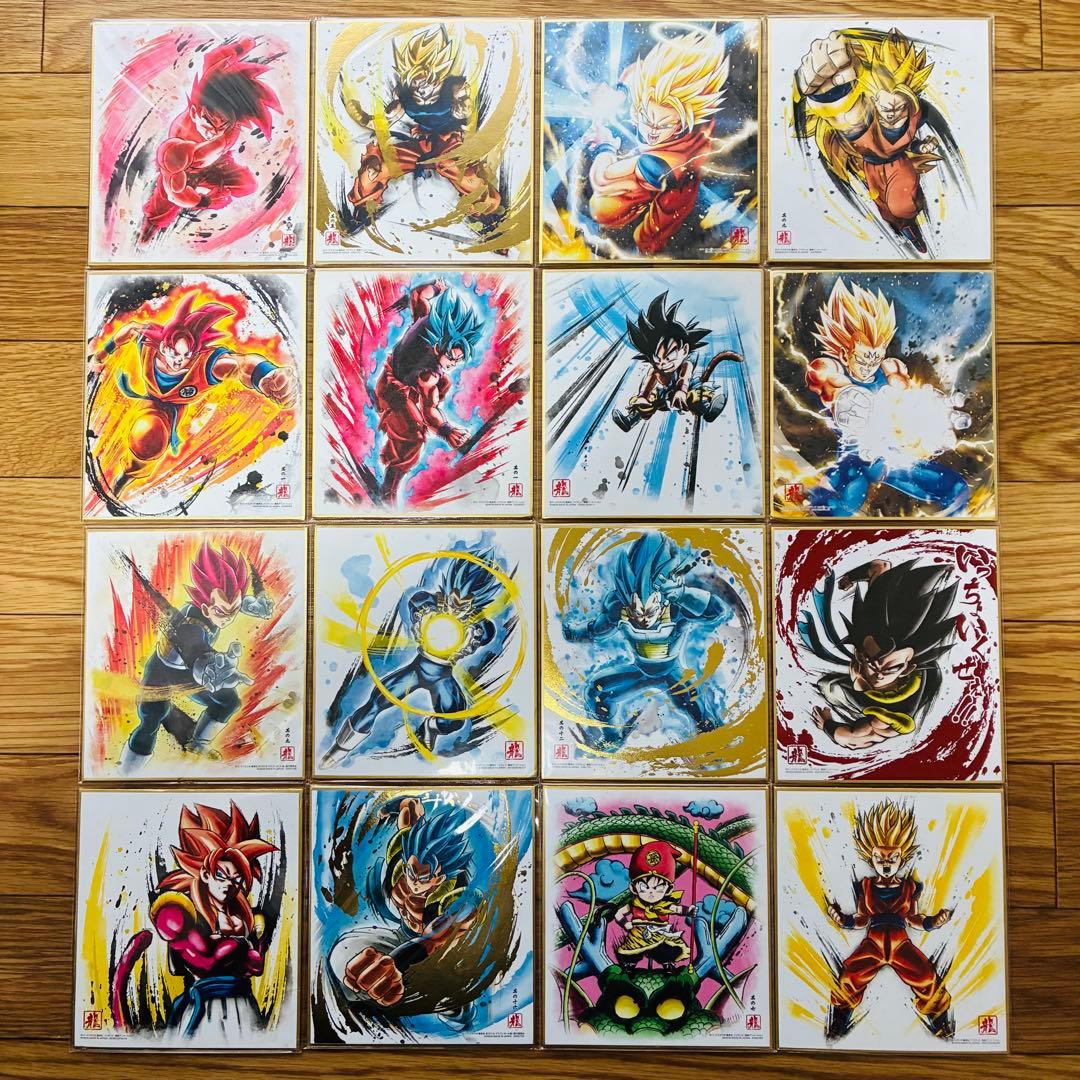 ドラゴンボール色紙アート シークレット・箔押し多数あり 64枚まとめ売り