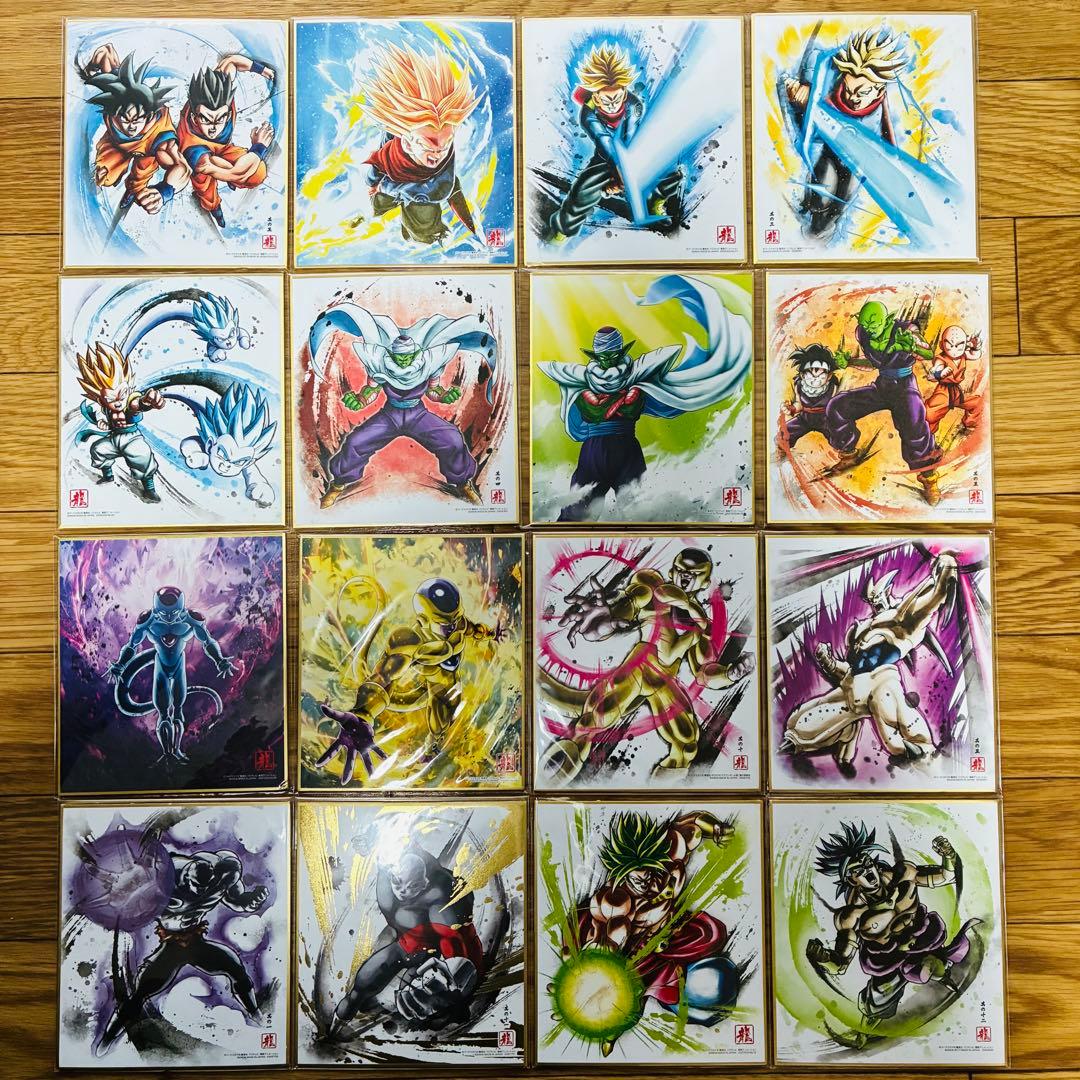 ドラゴンボール色紙アート シークレット・箔押し多数あり 64枚まとめ売り