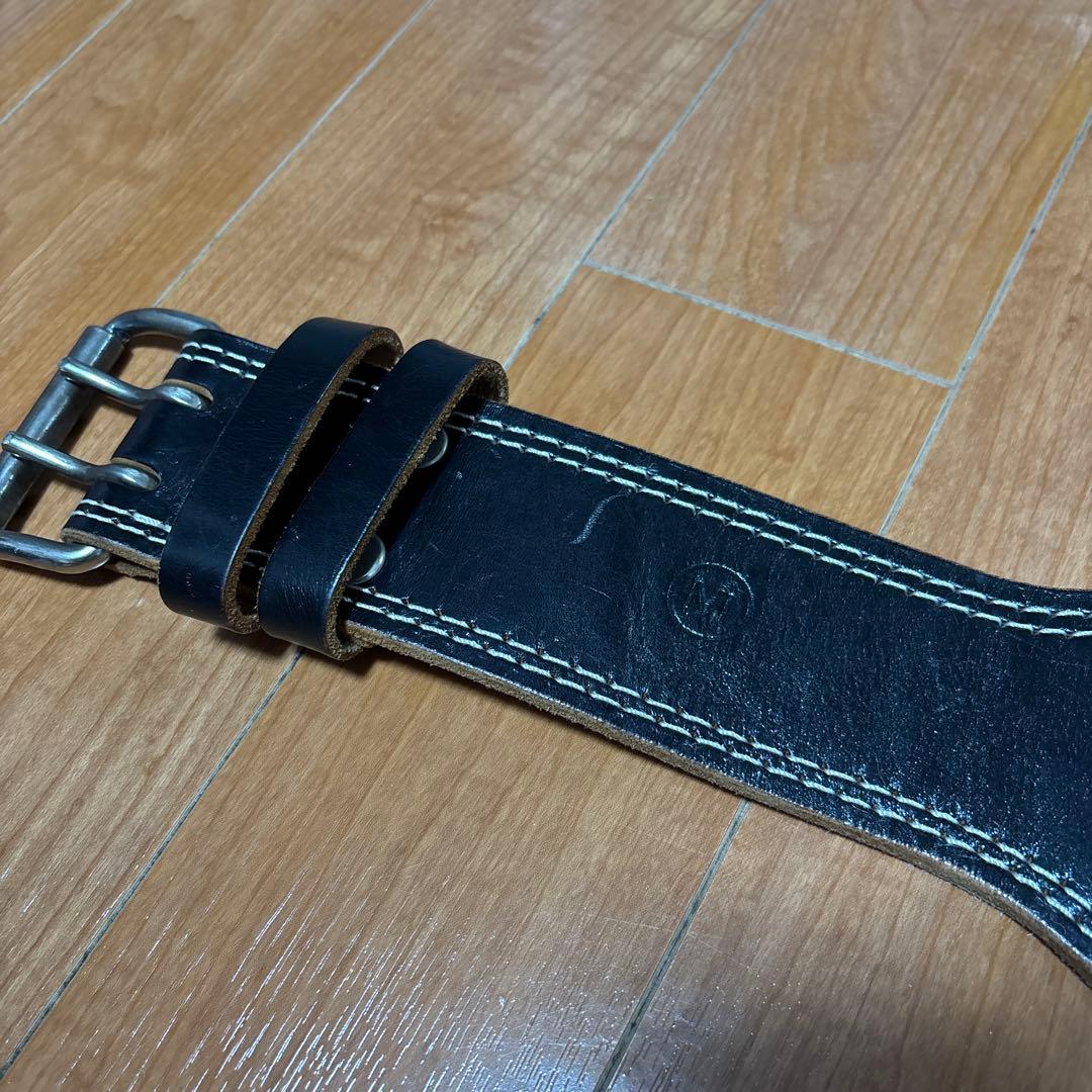 ゴールドジム EX レザーベルト Mサイズ 美品
