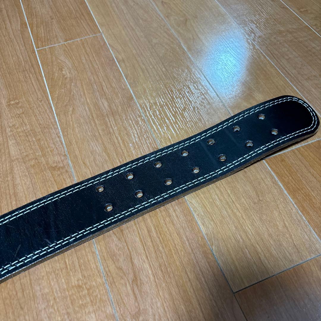 ゴールドジム EX レザーベルト Mサイズ 美品