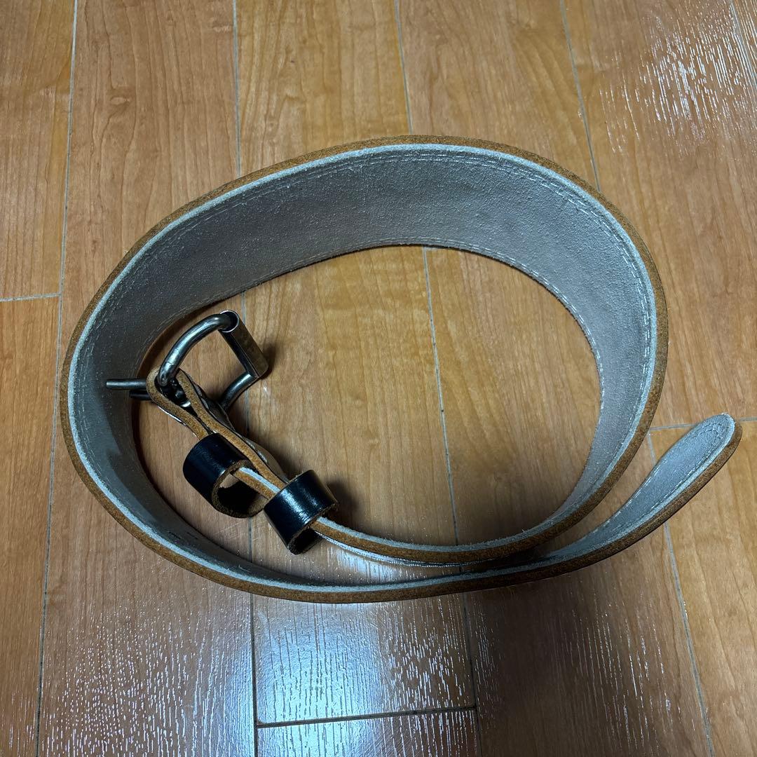 ゴールドジム EX レザーベルト Mサイズ 美品