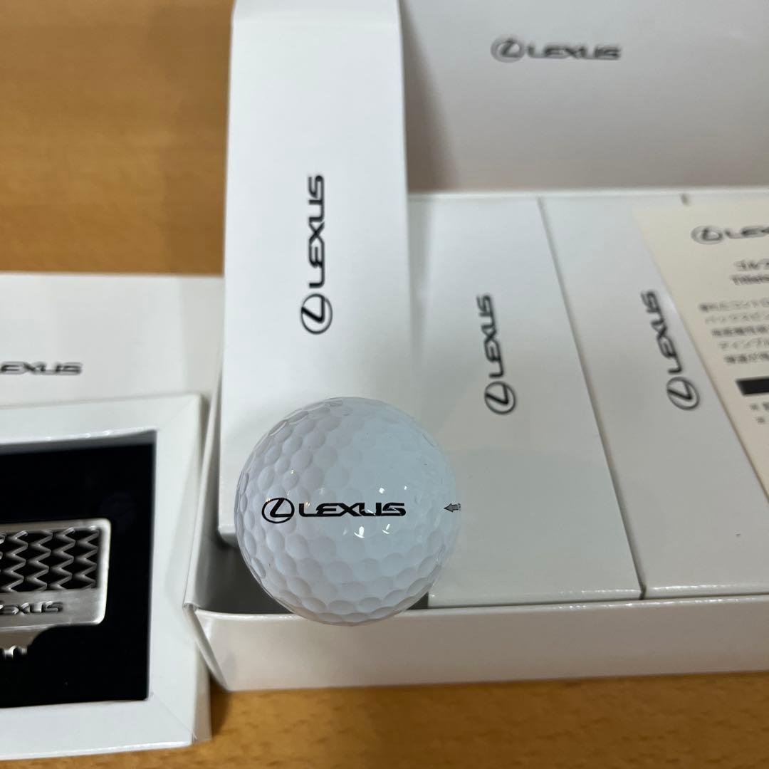 Lexus ゴルフ ボールマーカー+proV1+ボールポーチ　新品未使用