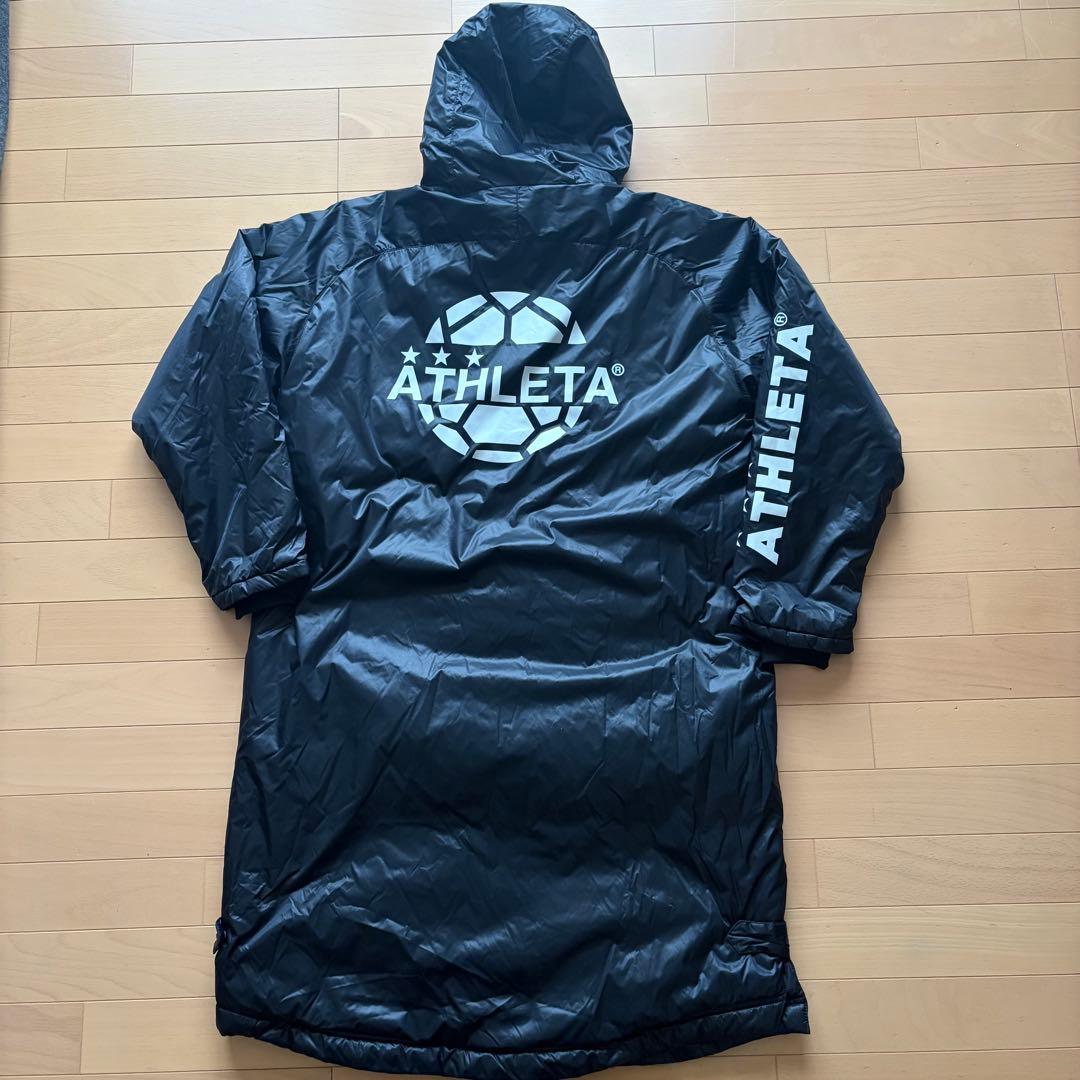 極美品 ATHLETA アスレタ ベンチコート ブラック M