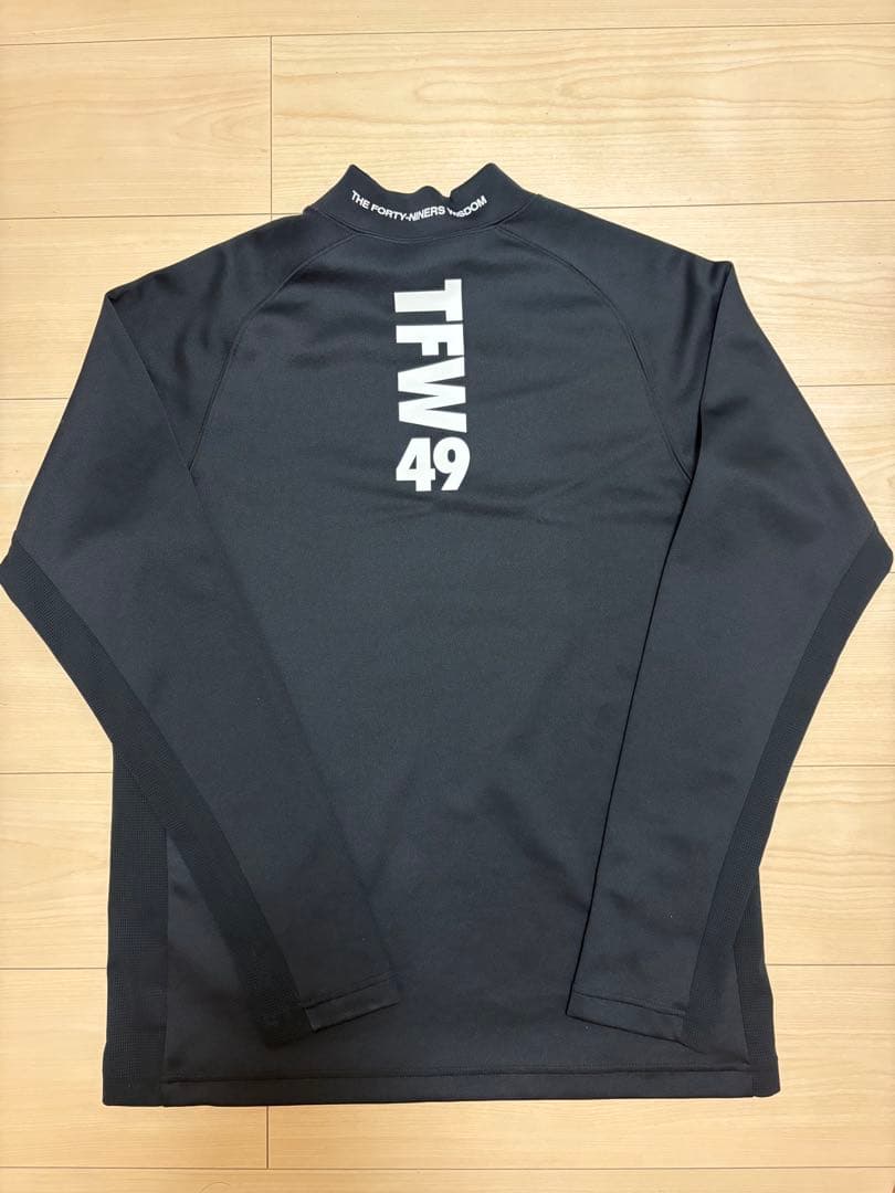 TFW49 モックネック　ロング　XL ブラック