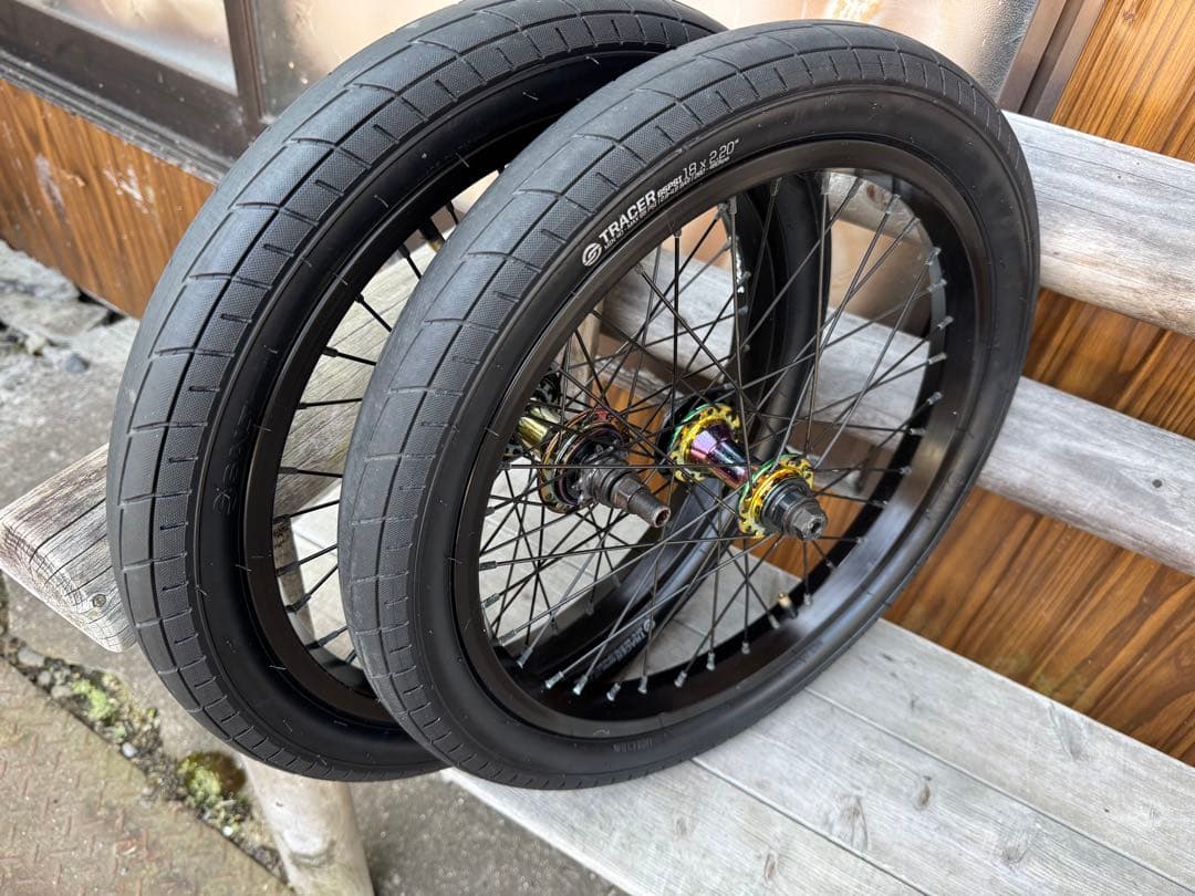 BMX ホイールセット 18インチ SALTPLUS x TREBOL