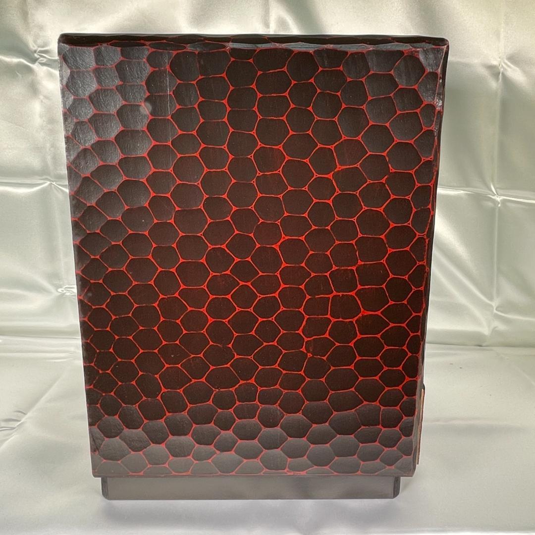 鎌倉彫 昭和レトロ 収納棚 引出し 5段 箪笥 小物入れ 当時物 小物収納 漆器