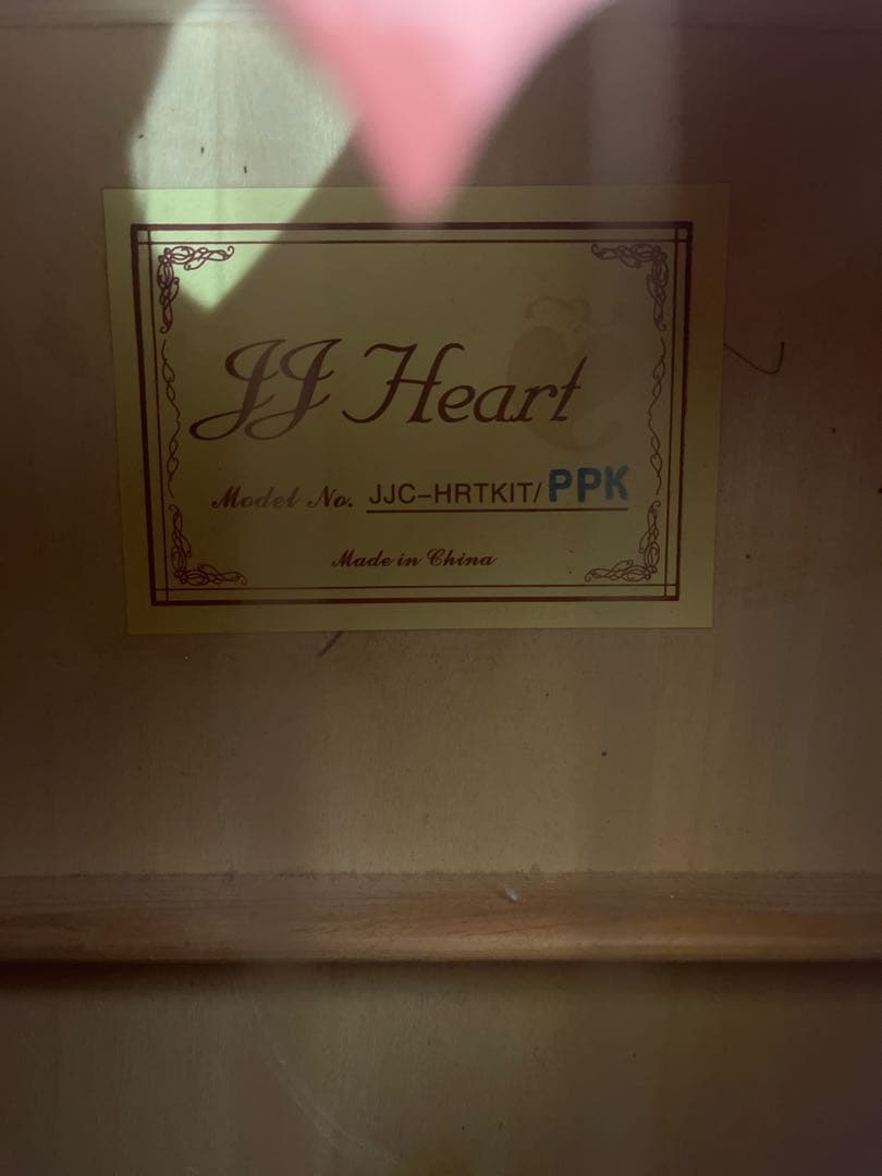 JJ Heart アコースティックギター ピンク