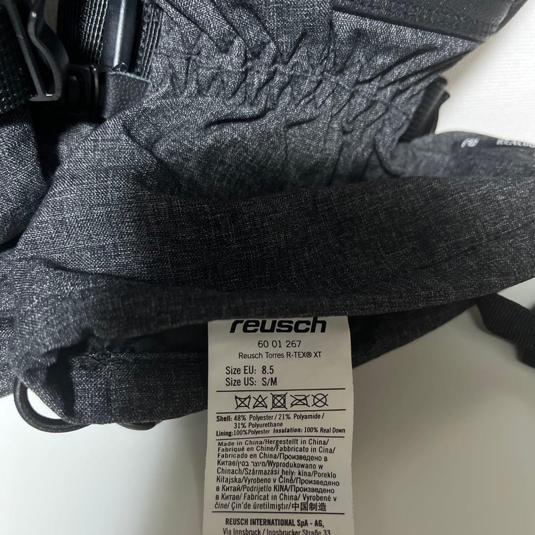 reusch スキーグローブ S/M ダークグレー 8.5