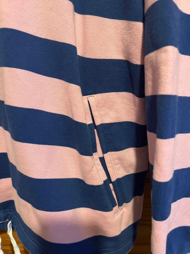 PUMA NOAH ラガーシャツ XL ピンク/ネイビー