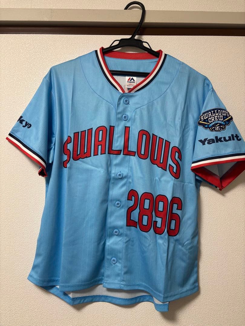 東京ヤクルトスワローズ つば九郎 2024年クルーレプリカユニフォーム Sサイズ