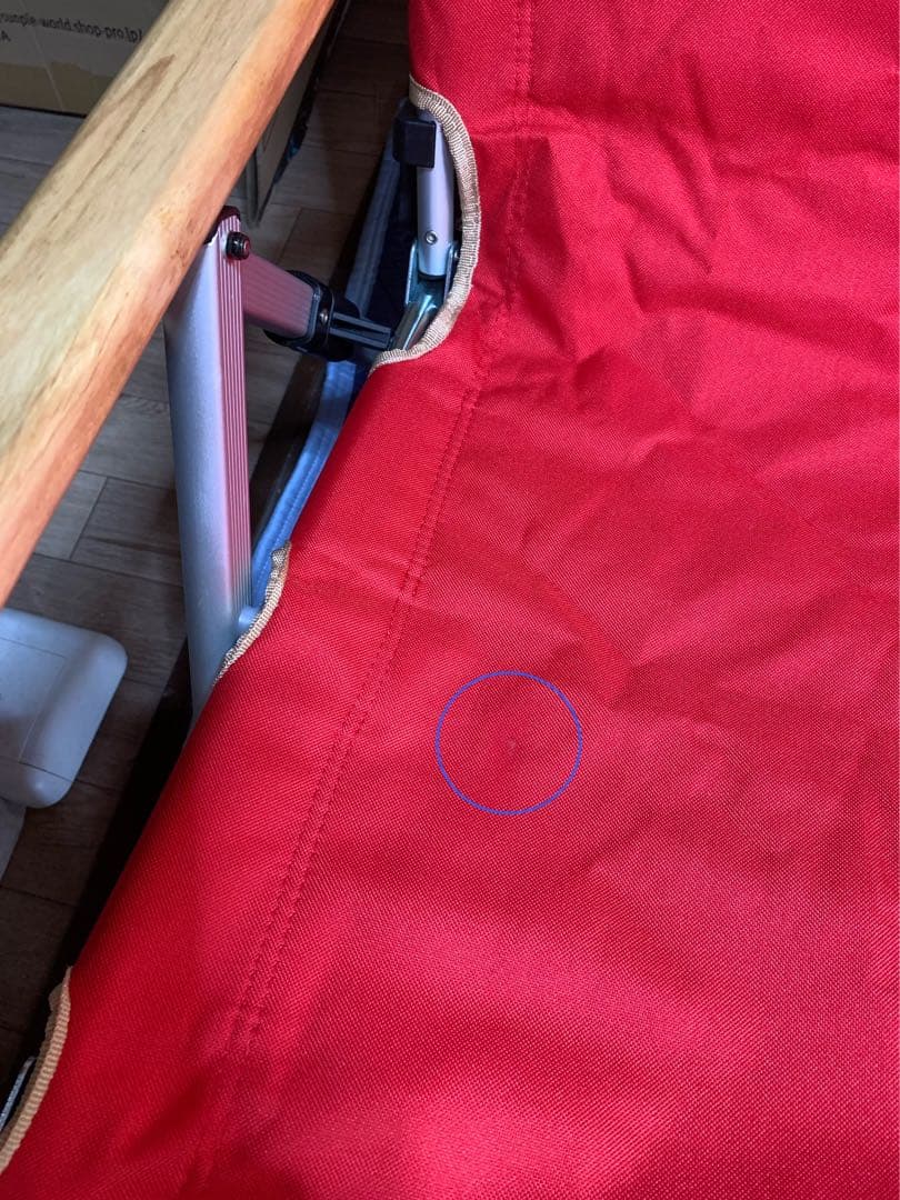 美品 Coleman レイチェア レッド 2脚セット