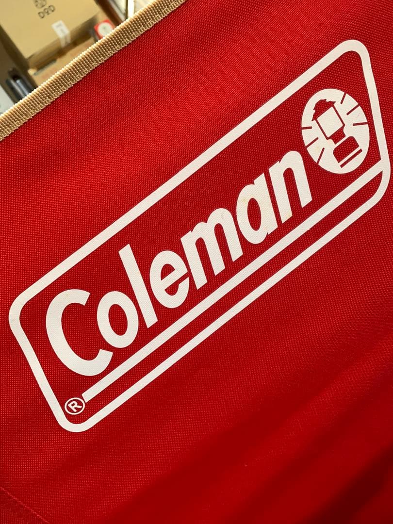 美品 Coleman レイチェア レッド 2脚セット