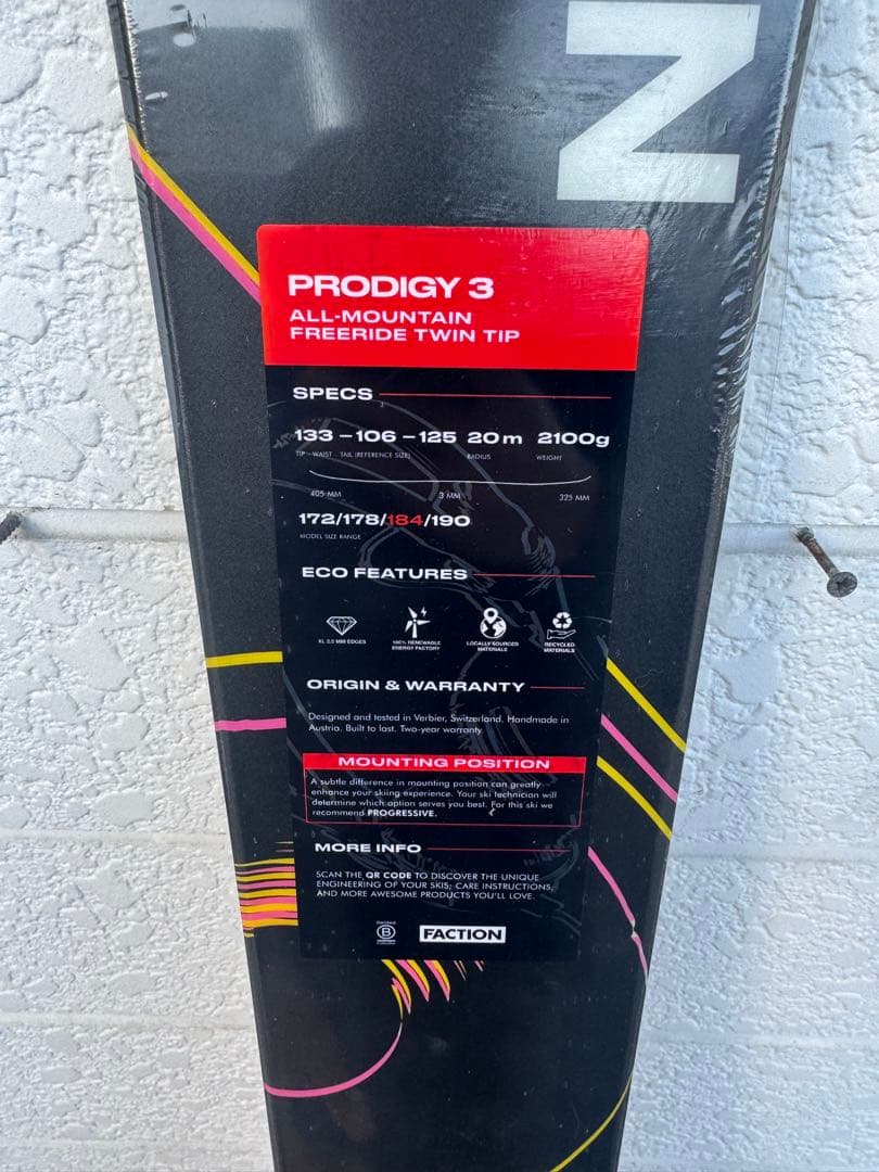 FACTION PRODIGY 3 177cm スキー