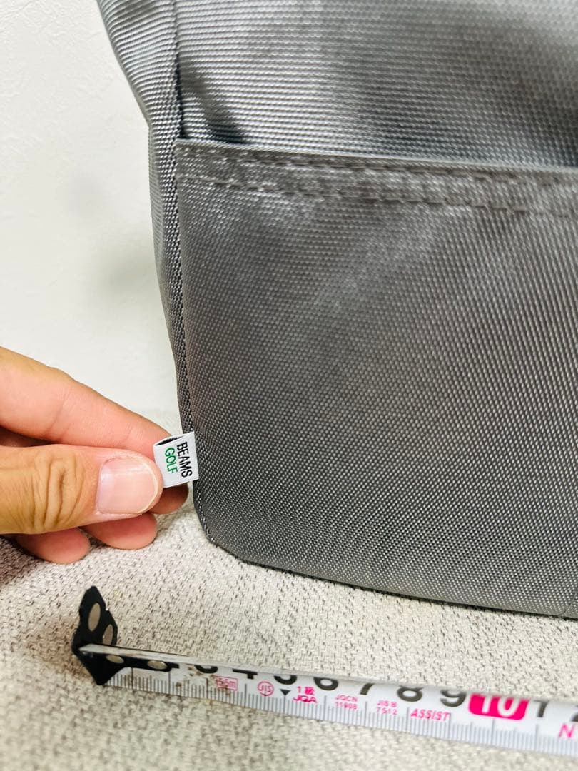 BEAMS GOLF グレー カートバッグ　ラウンドバック