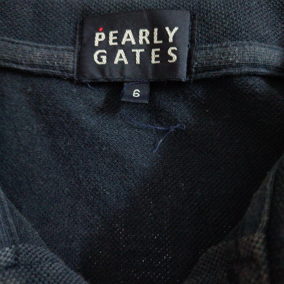 PEARLY GATES ポロシャツ メンズ 6 (LL) ネイビー（濃紺）