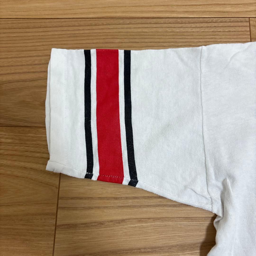 70s チャンピオン　フットボールtシャツ　染み込み