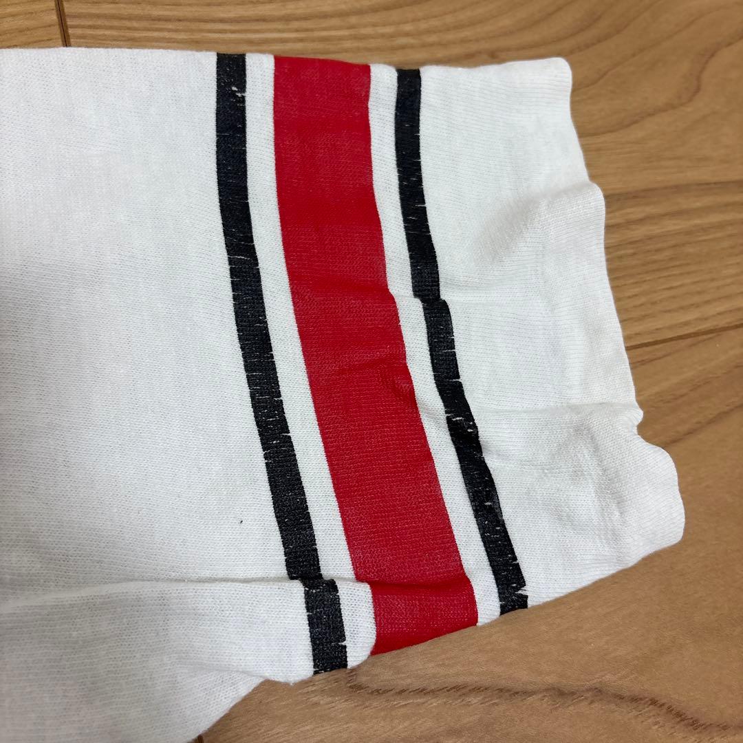 70s チャンピオン　フットボールtシャツ　染み込み