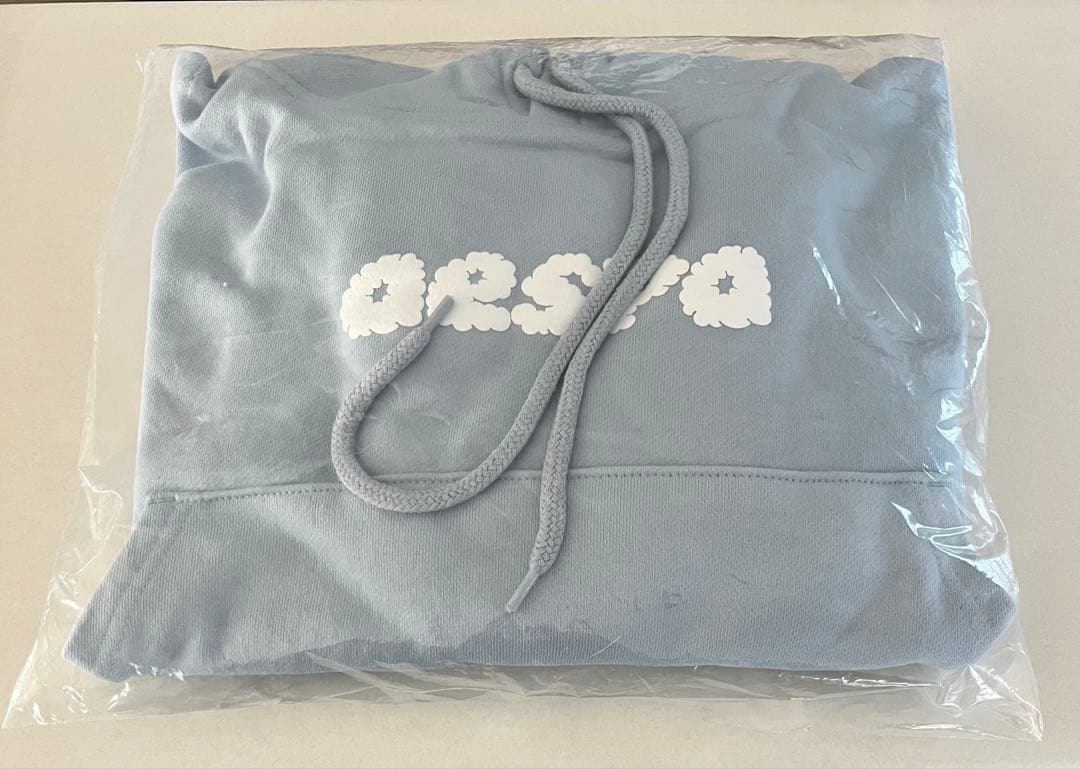 aespa クロップドフーディー　ロゴ入り ポップアップ　　BLUE Ver.