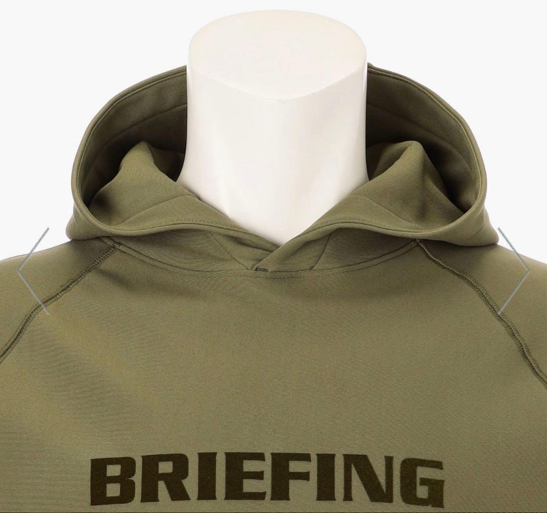 新品　BRIEFING MEN’S LOGO HOODIE オリーブM