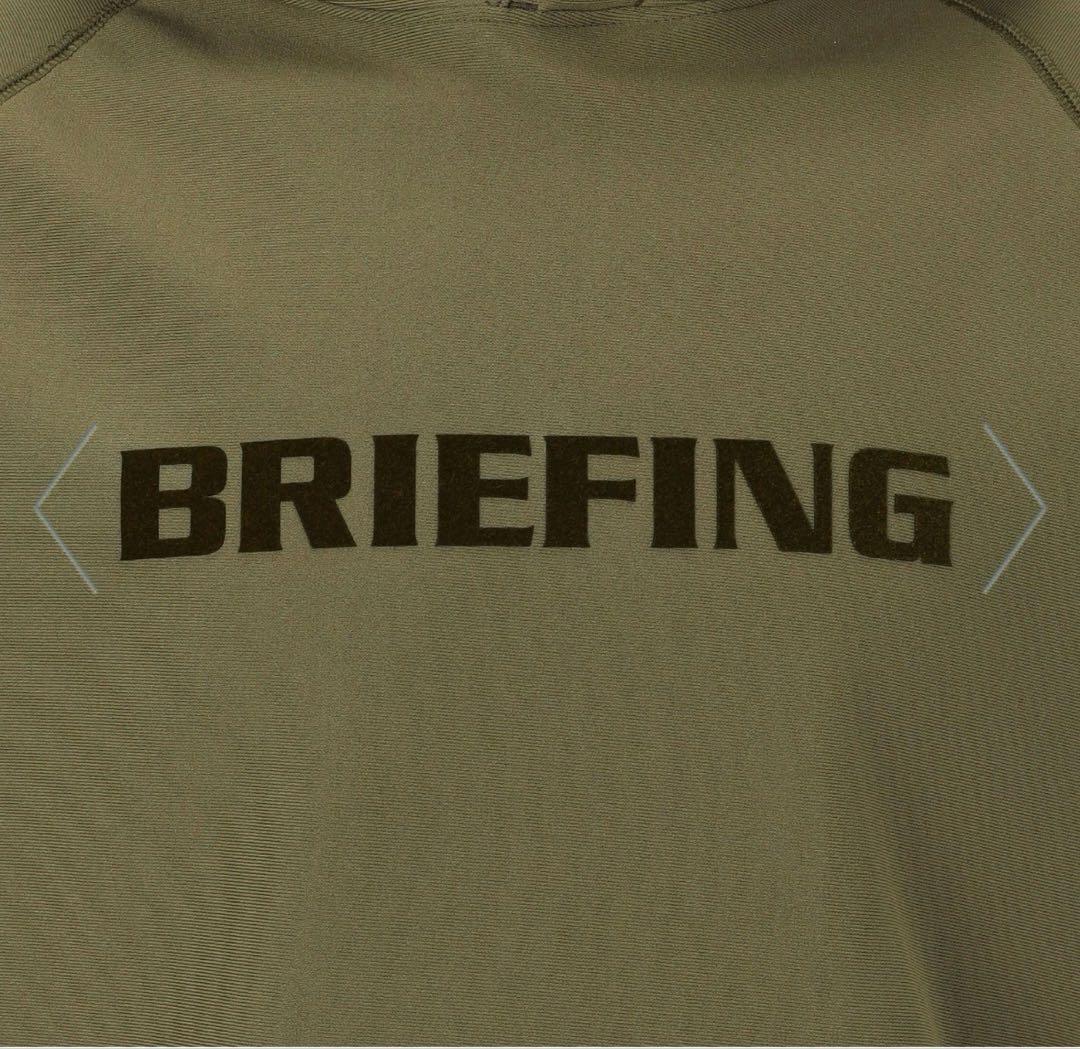 新品　BRIEFING MEN’S LOGO HOODIE オリーブM