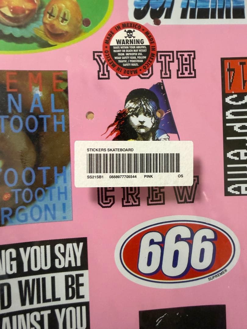 2021SS■Supreme■Stickers Skateboard Deck