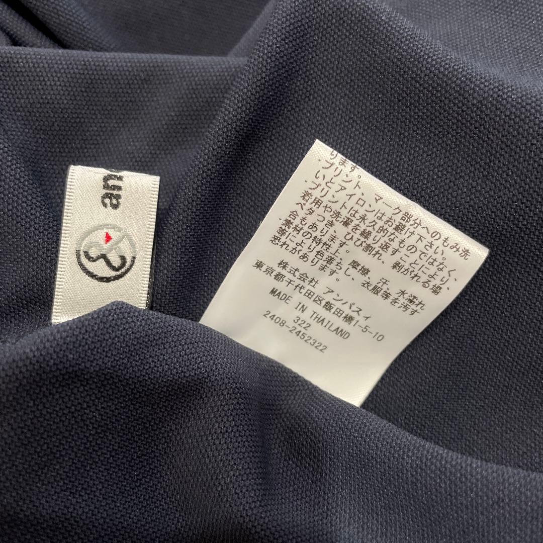 ゴルフウェア【and per se】ソルケアハニカム半袖モックネックシャツ　LL