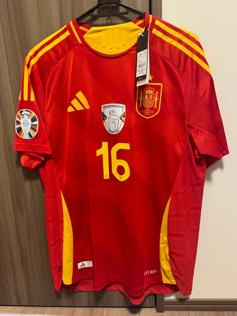 【新品未使用】スペイン代表 ロドリ オーセンティック ユニフォーム　ユーロ 仕様